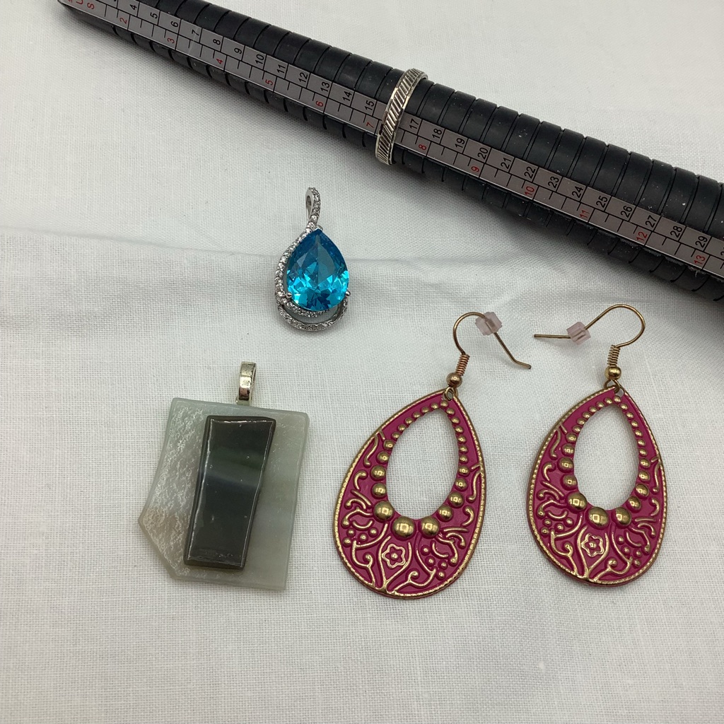 Vintage To Modern Chic Pendants Ring Earrings Lot